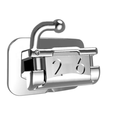 1o tubo bucal ortodôntico autoligante molar MBT 0,022